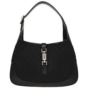 Gucci Black GG Jackie Hobo Handbag